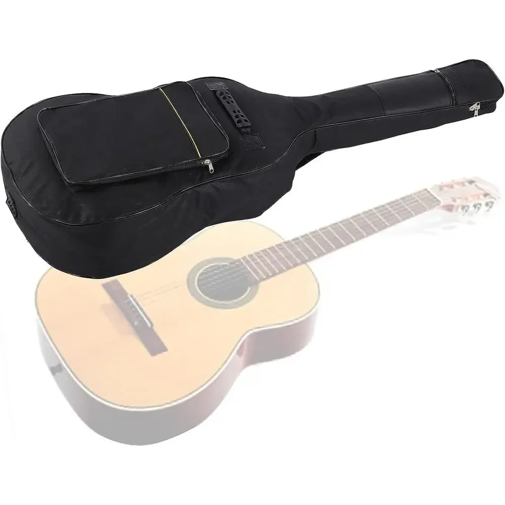 Backpack Acoustic Guitar Bag 0.3 Inch Thick Padding Waterproof Dual 38 39 Inch